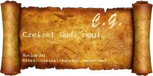 Czeizel Gyöngyi névjegykártya